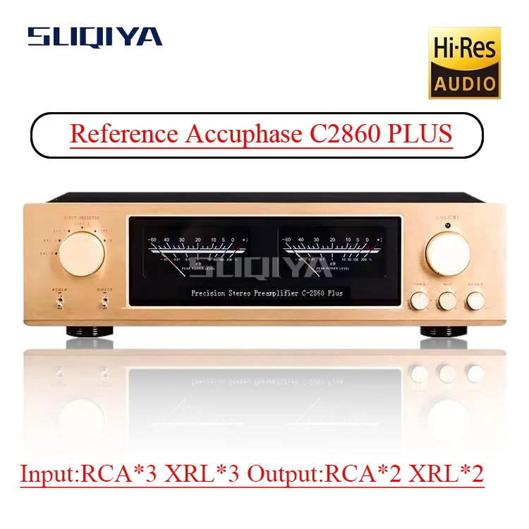 S0c7ee6ede7ca49f2a42f336905abf237Q-1 SUQIYA-Reference Accuphase C-2860 Plus Fully Balanced Preamplifier Home Audio HiFi Amplifier with Remote Control