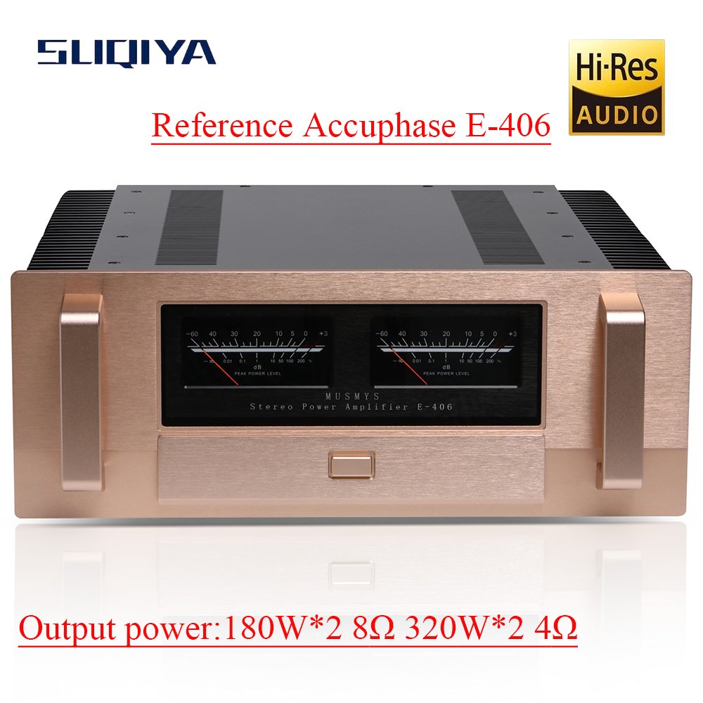 S1f1b9c2c9bf24c0c89f5f36f46847ef9X-1 SUQIYA-Reference Accuphase E-406 Class A and B High Power Amplifier Home Audio HiFi Post Amplifier 320W Speaker Protection