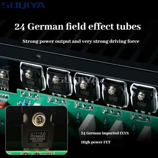 SUQIYA-Reference Accuphase E-406 Class A and B High Power Amplifier Home Audio HiFi Post Amplifier 320W Speaker Protection