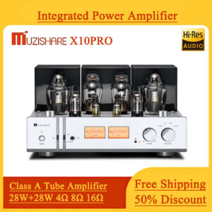 MUZISHARE X10PRO Single-ended 28W*2 Class A Tube Amplifier KT170 Tube Balanced Output with Remote Control