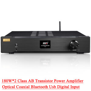 SUQIYA A202 Integrated Audio Power Amplifier 180W*2 Pure Post-stage Hifi Fever Amplifier with Decoding