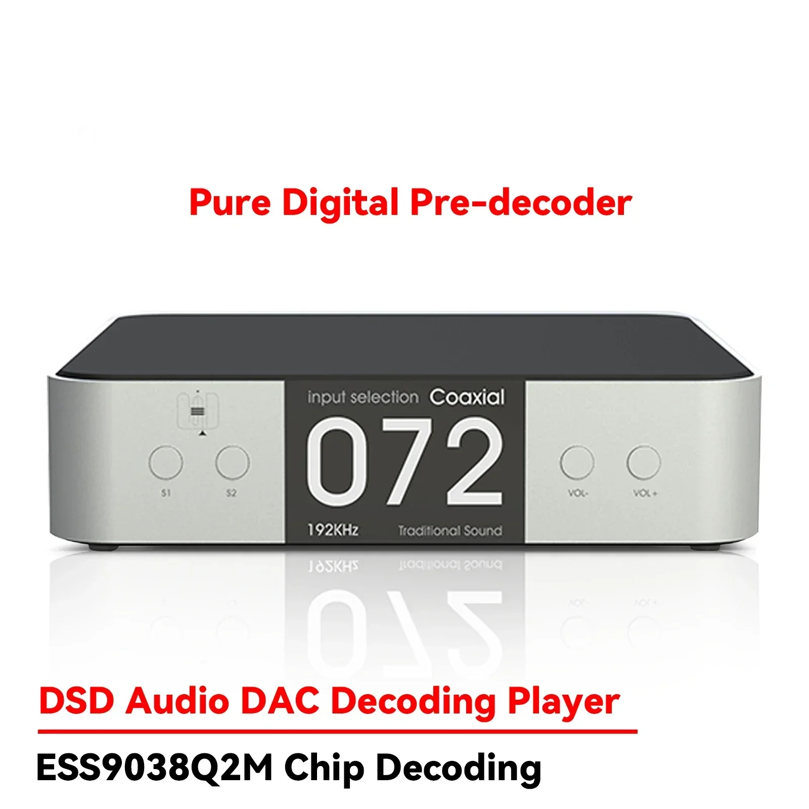 SUQIYA DAC90 Pure DAC, Pure Digital Lossless Music Frequency, Bluetooth Amplifier, Front-end Decoder, HiFi Fever Player