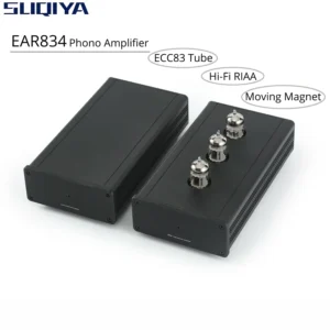 SUQIYA-EAR834 HIFI RIAA MM (Moving Magnet) Phono Amplifier ECC83 12AX7 Tube Stereo Split Phono Amplifier