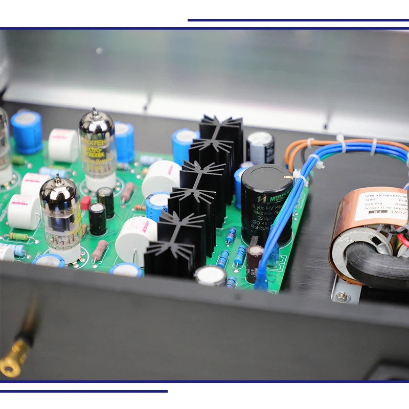 SUQIYA-EAR834C Hi-END RIAA MM (Moving Magnet) Phono Amplifier EH 12AX7 Tube Stereo Amplifier Mundorf Oil Immersion Capacitor - Image 4