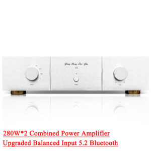 SUQIYA V8 New Upgraded Version American Gold Sealed Tube 280W*2 Combined with Bluetooth High Power HIFI Amplifier Home Use