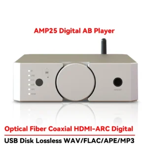 SUQIYA Audiophile Dual Balance Power Amplifier Bluetooth 5.0 200W High Power HIFI Digital Audio Amplifier USB Playback HDMI