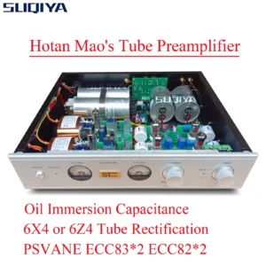 SUQIYA-Hotan Maos Balanced ECC83 ECC82 6Z4 Tube Preamp EZ90 6x4 Tube Preamplifier Amplifier Audio