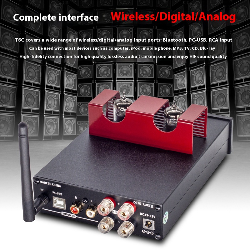 SUCA AUDIO Fever Bluetooth 5.0 Tube Amplifier Power Amplifier 320W Decoding Front Gallbladder Rear Stone Amplifier - Image 2