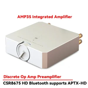 SUQIYA AMP35  Bluetooth 5.0 Stereo Amplifier 100W+100W USB Audio Card Power Amplifier HiFi Class D Amplifiers