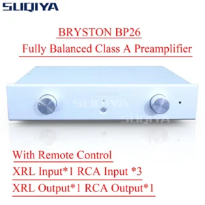 SUQIYA-BRYSTON BP26 Fully Balanced Class A Preamplifier 3 Inputs Hifi Audio Preamp With Remote Control