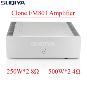 SUQIYA-Duplicate FM801 Circuit 250W*2 Firing Level Dual Channel Pure Post-stage Power Amplifier Supports XRL Input