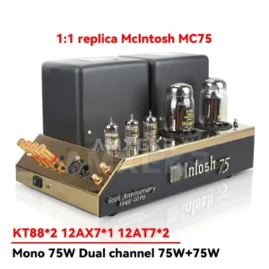 1:1 Replica McIntosh MC75 Mono Power Amplifier Mono Power 75W,frequency Response 20Hz-20kHz Harmonic Distortion