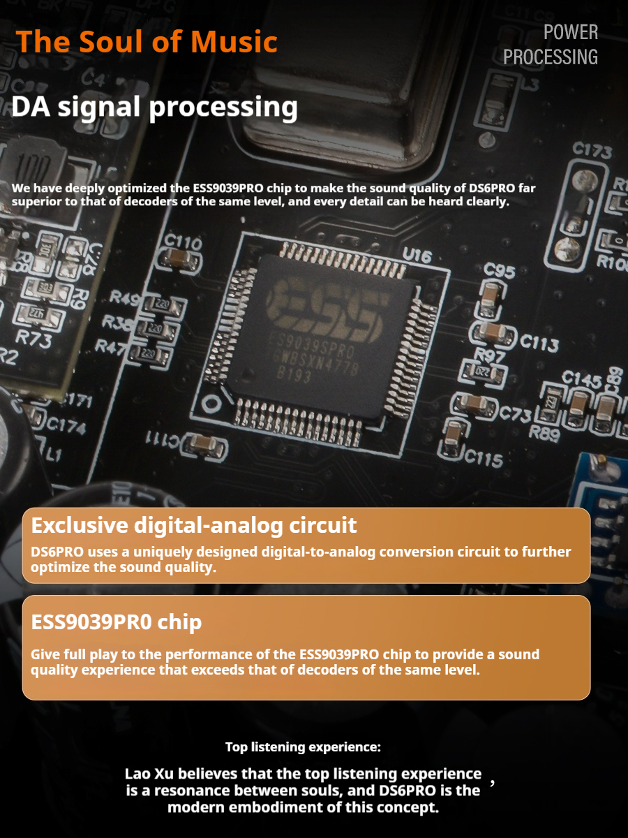 SUQIYA DS6PRO New Balanced Decoder Headphone Amplifier All-in-One 9039pro Bluetooth Headphone Amplifier Module - Image 3