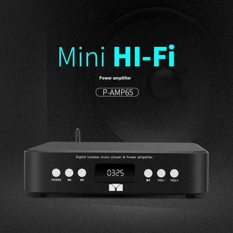 SUQIYA HIFI Digital Audio Amplifier 80W*2 Power Bluetooth 5.0 Music Turntable USB SD Card Input Support IR Remote Control FM - Image 3