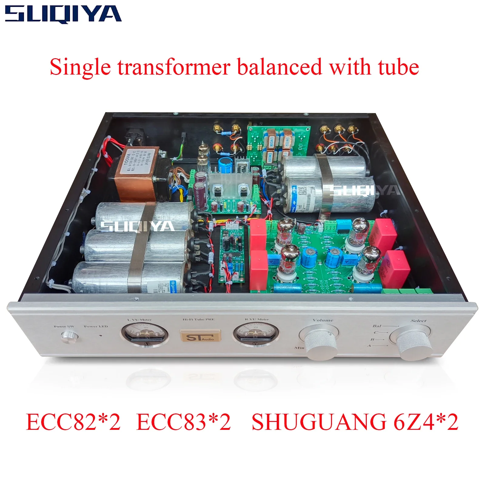 SUQIYA-Hotan Maos Balanced ECC83 ECC82 6Z4 Tube Preamp EZ90 6x4 Tube Preamplifier Amplifier Audio - Image 11