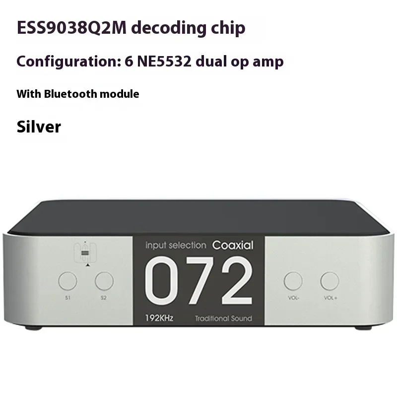 SUQIYA DAC90 Pure DAC, Pure Digital Lossless Music Frequency, Bluetooth Amplifier, Front-end Decoder, HiFi Fever Player - Image 10