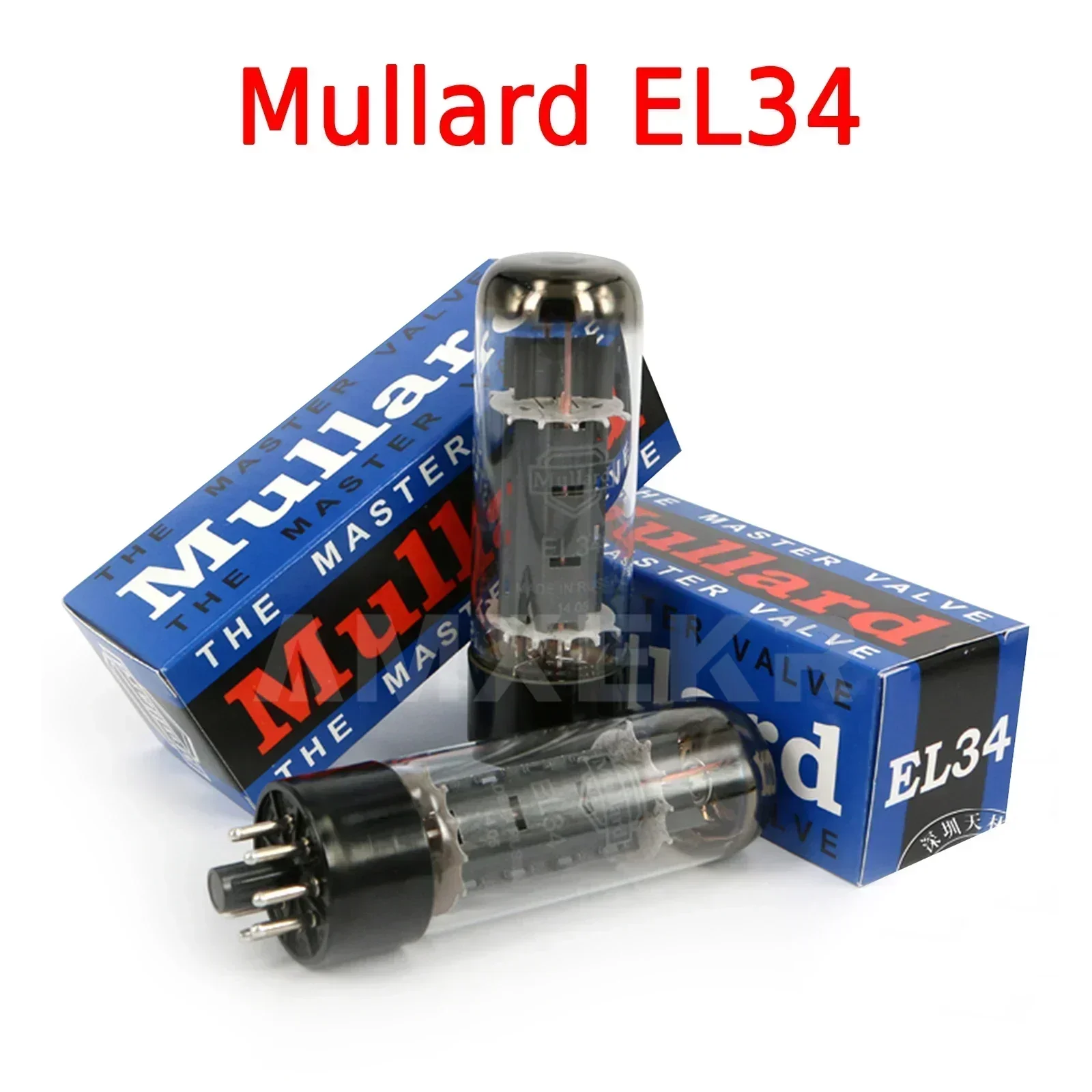 Mullard EL34 Vacuum Tube Replace 6CA7 Kt77 KT90 5881 6P3P Electronic Tube Amplifier Kit DIY Audio Valve Factory Test and Match