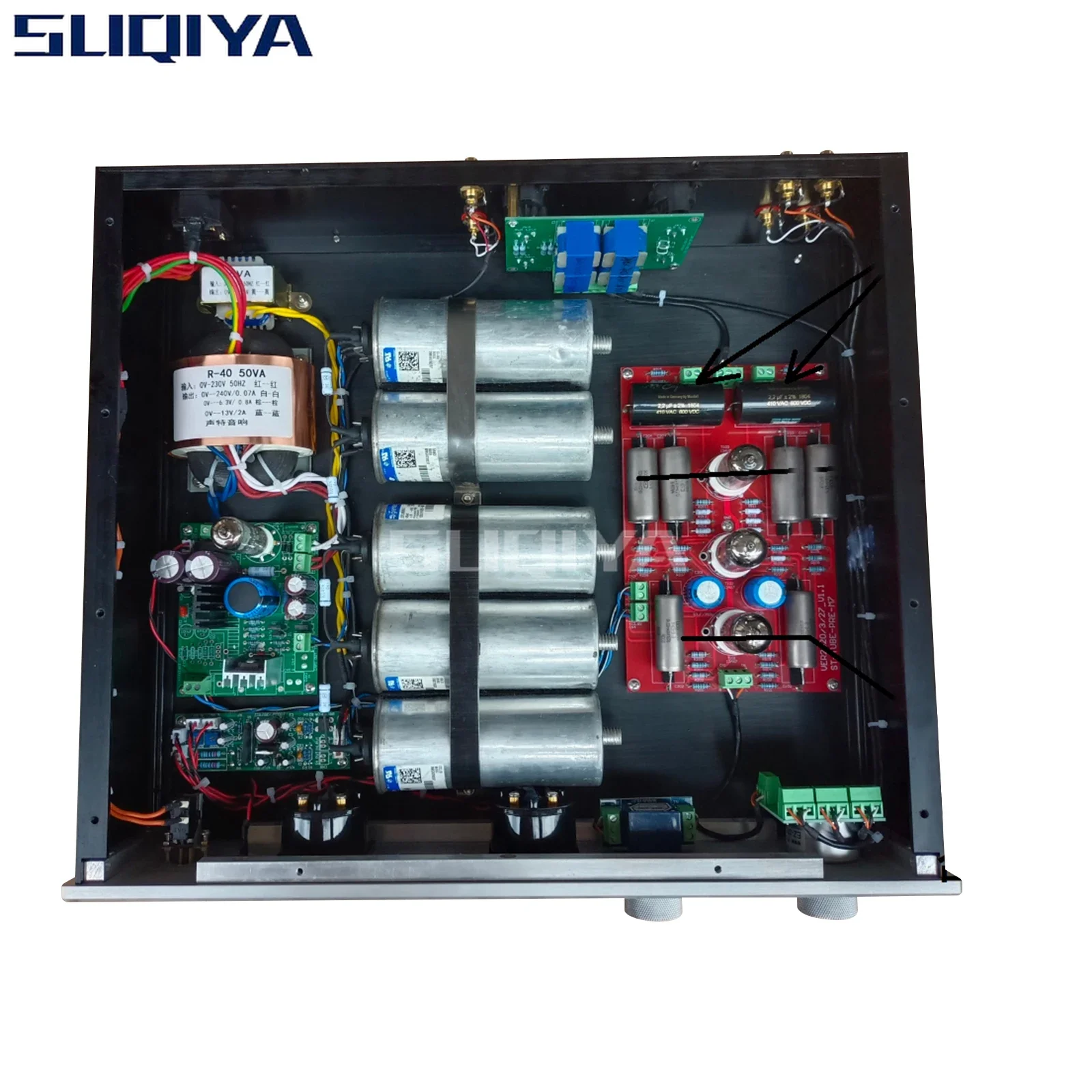 SUQIYA-High Pressure Oil Immersed Capacitor Marantz M7 FET 2SK1170 12AX7 Tube Preamp 6X4 12AU7 Tube Preamplifier Amplifier Audio - Image 4