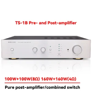 AMXEKR Front and Rear Stage Amplifier HIFI Stereo Dual Channel High Power Home High Fidelity Double Ring Cow with Remote Control