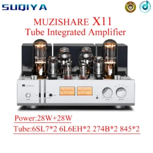 SUQIYA-HI END Tube Amplifier MUZISHARE X11 6L6 Push 845 Class A Vacuum Tube Power Amplifier HIFI Amplifier